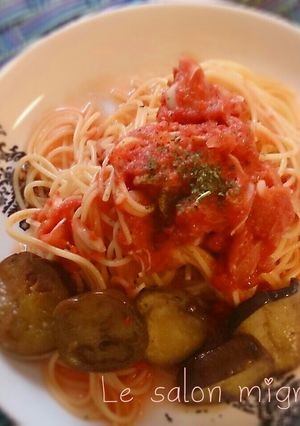ツナとトマトの冷製パスタ-レシピのメイン写真