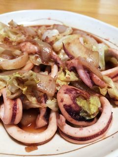イカとキャベツのスタミナ炒め-レシピのメイン写真