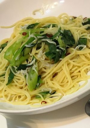 九条ネギとシラスのペペロンチーノ-レシピのメイン写真