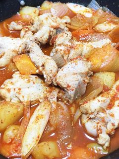 韓国料理 タッポックムタン 鶏炒め煮-レシピのメイン写真