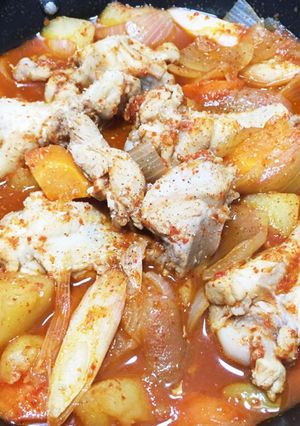 韓国料理 タッポックムタン 鶏炒め煮-レシピのメイン写真