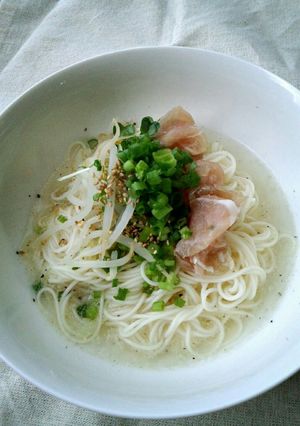 ウェイパースープ♪ぶっかけそうめん-レシピのメイン写真