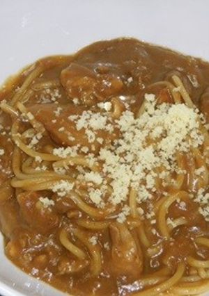 残り物カレーで絶品パスタ-レシピのメイン写真