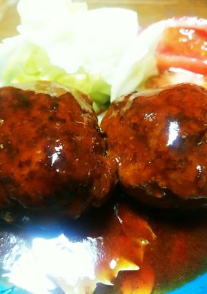 ソースがグッド！簡単煮込みハンバーグ！-レシピのメイン写真