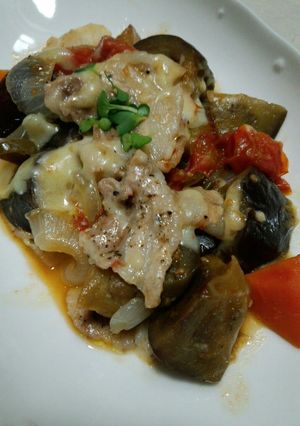 夏野菜♪畑の中に豚がいる-レシピのメイン写真