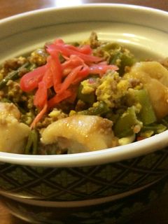 子供も喜ぶいんげん丼-レシピのメイン写真