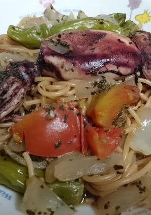 ワンポット・イカパスタ-レシピのメイン写真