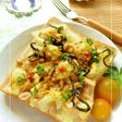 ツナ×セロリの塩昆布カレートースト