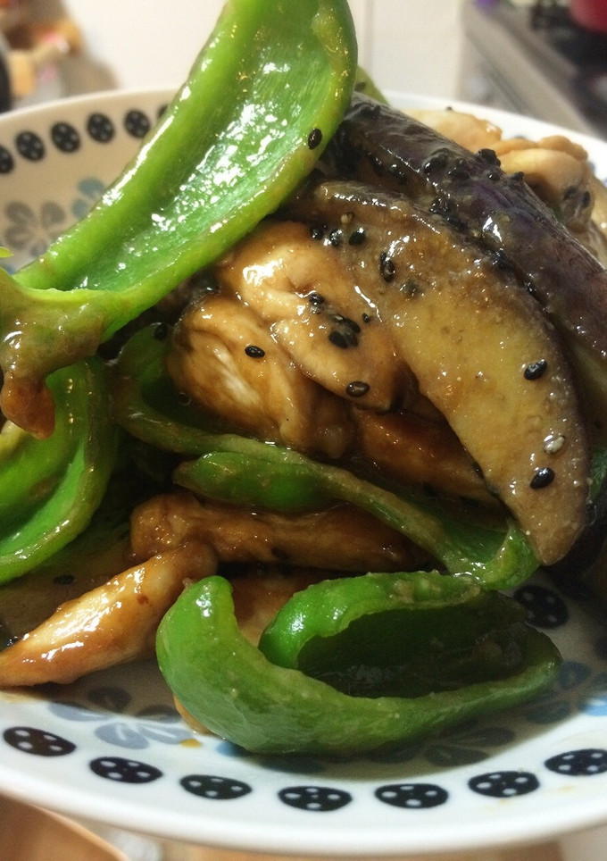 ささみと夏野菜の味噌炒め-レシピのメイン写真
