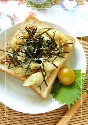 セロリの海苔おかか、レモン・醤油トースト-レシピのメイン写真