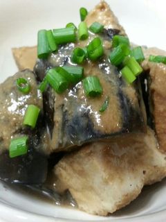なすと厚揚げのごま味噌煮-レシピのメイン写真
