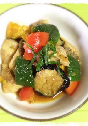 子供も大好き！白身魚と夏野菜の揚げ浸し-レシピのメイン写真