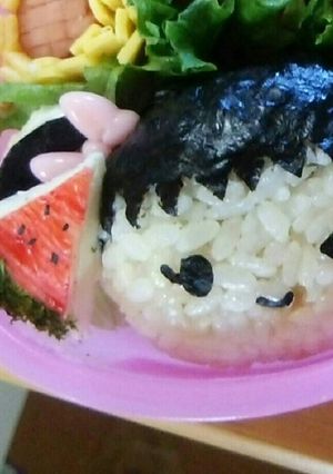 お弁当にチーズでスイカ-レシピのメイン写真