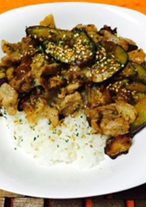 夏野菜たっぷり大人豚丼-レシピのメイン写真