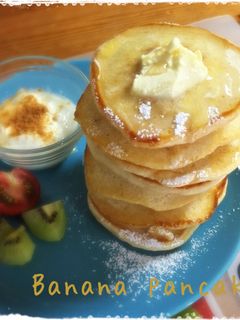 バナナのパンケーキ-レシピのメイン写真