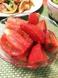 簡単美味☆完熟トマトのバルサミコサラダ