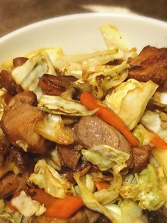 蜂蜜漬けイノシシ肉 de 野菜炒め-レシピのメイン写真