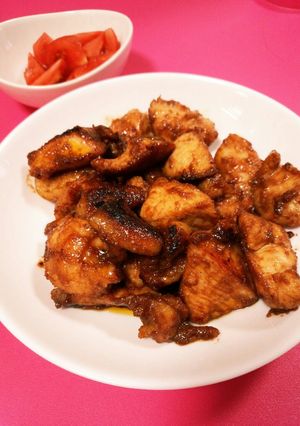 鶏むね肉でバーベキューチキン♪-レシピのメイン写真
