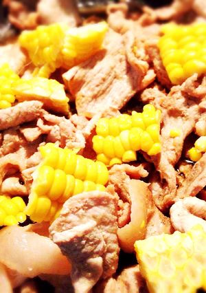 お子様に〜♩とうもろこしと豚肉の焼肉-レシピのメイン写真