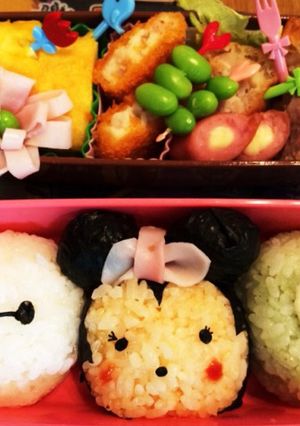 ツムツム風おにぎり-レシピのメイン写真