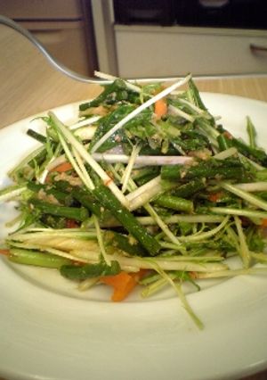 水菜とにんにくの芽のナムル-レシピのメイン写真