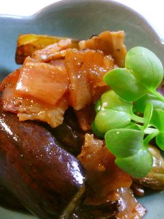 ベーコンとなすの炒め煮-レシピのメイン写真