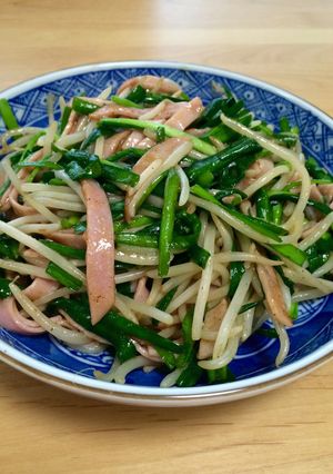 簡単安い！もやしとニラとハムの炒め物♡-レシピのメイン写真