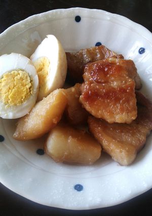 豚バラの角煮風にんにく煮込み-レシピのメイン写真