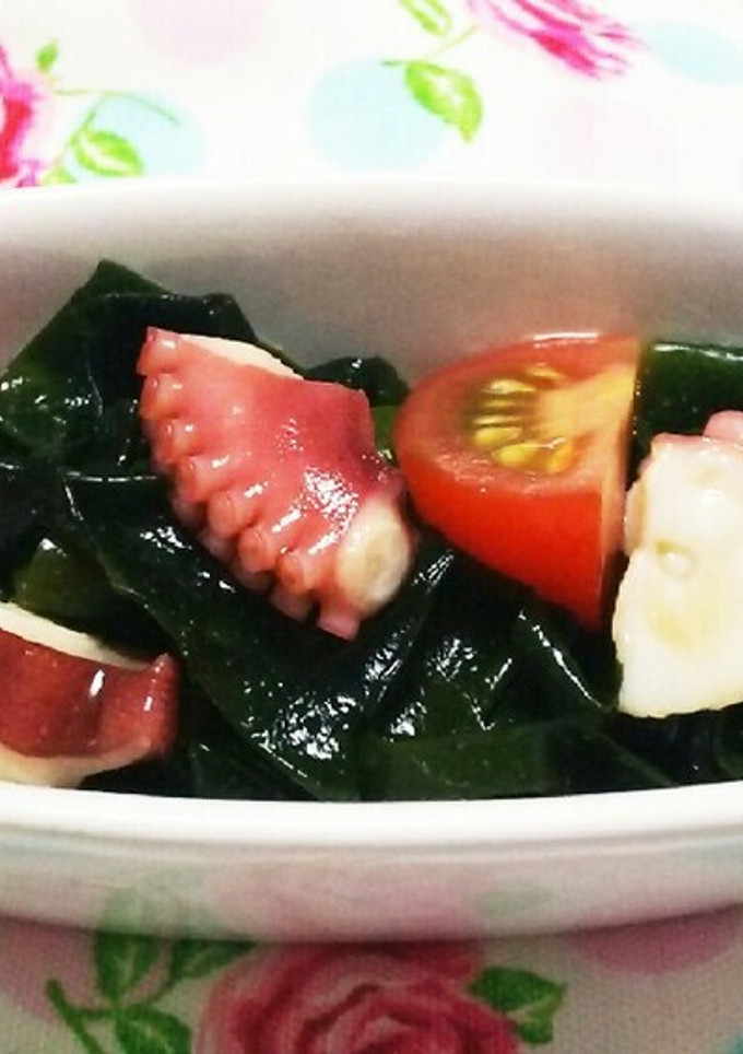 たことわかめの酢の物-レシピのメイン写真