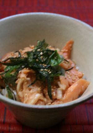 いまいちサーモンで☆ハワイの味ポキ丼風-レシピのメイン写真