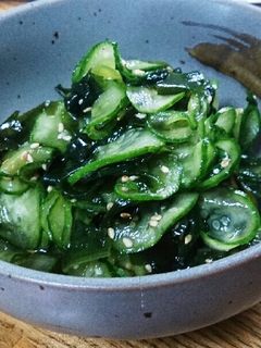 手抜き(;゜∇゜)きゅうりの酢の物-レシピのメイン写真