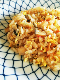 夏にぴったり☆ぬか漬け椎茸の炒飯-レシピのメイン写真