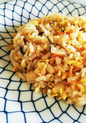 夏にぴったり☆ぬか漬け椎茸の炒飯-レシピのメイン写真
