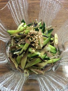 茗荷ときゅうりの塩昆布和え-レシピのメイン写真