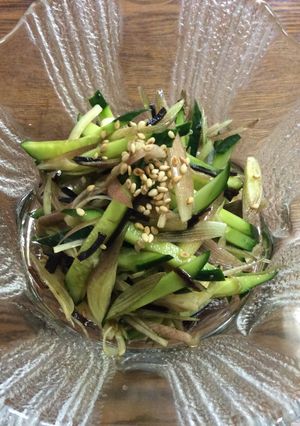 茗荷ときゅうりの塩昆布和え-レシピのメイン写真