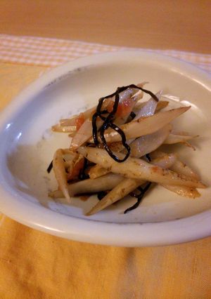 新ごぼうの梅塩昆布炒め-レシピのメイン写真