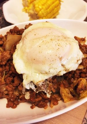 夏にピッタリ!簡単スタミナ納豆豚キム丼-レシピのメイン写真