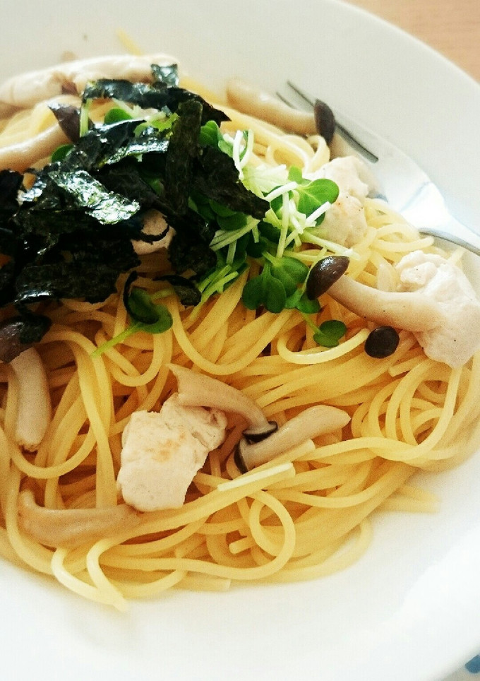 ササミとしめじの和風パスタ-レシピのメイン写真