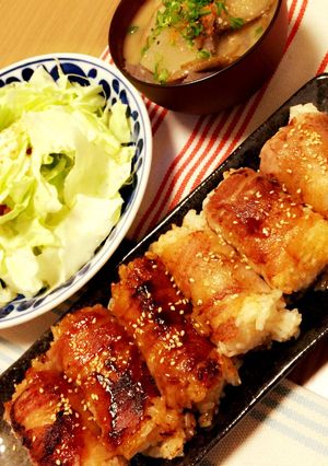 簡単肉巻きおにぎり-レシピのメイン写真
