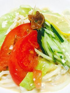 棒棒鶏でサラダうどん!-レシピのメイン写真