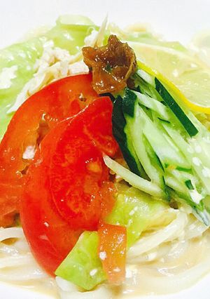 棒棒鶏でサラダうどん！-レシピのメイン写真