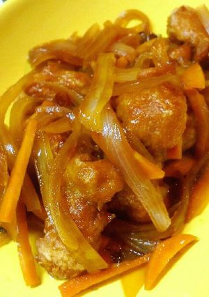 大豆ミートで南蛮酢！簡単激ウマ♪お肉だー-レシピのメイン写真