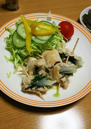 やわらか鶏むね肉の玉ねぎ大葉の包焼き-レシピのメイン写真