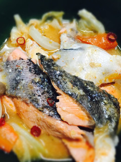 ふっくら美味しい☆鮭の味噌キムチ煮-レシピのメイン写真