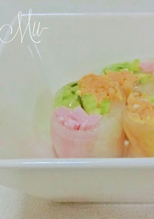 ３色 生春巻き-レシピのメイン写真