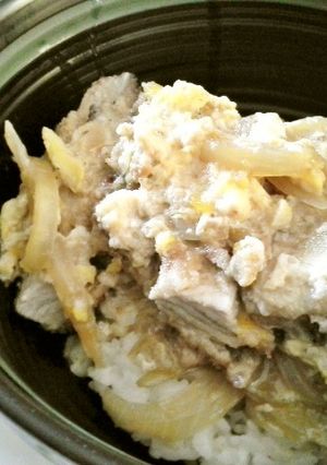 シンプルかつ丼（手作りパン粉で）-レシピのメイン写真