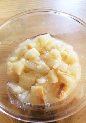 離乳食後期 お麩とピーチ煮 5分で完成!-レシピのメイン写真