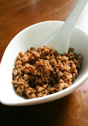 美味しい肉味噌(お握りの具)-レシピのメイン写真