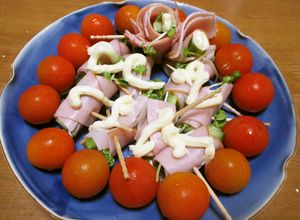 かいわれ大根ときゅうりのハム巻き-レシピのメイン写真