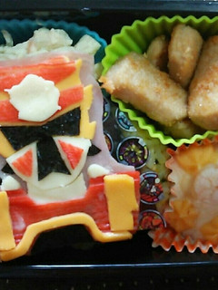 キャラ弁 アカニンジャー 超絶-レシピのメイン写真